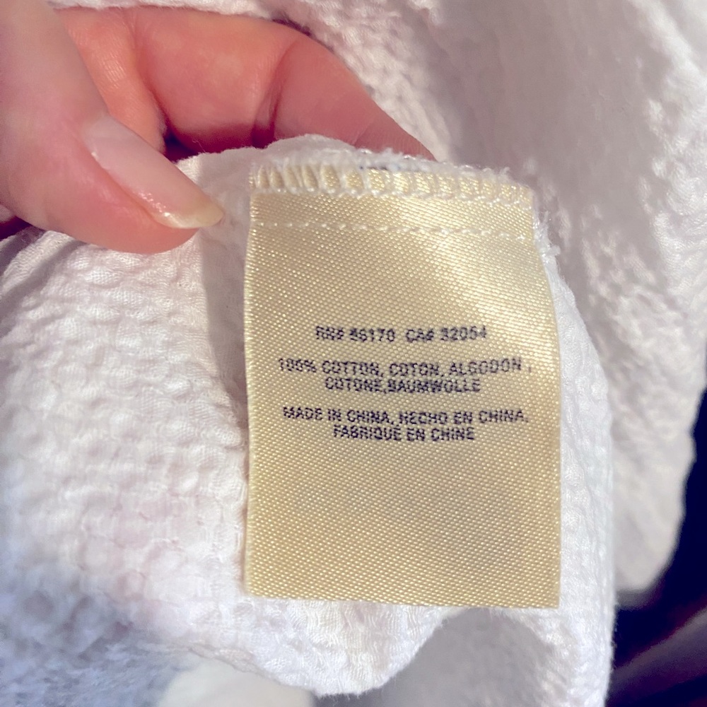 NWOT Pilcro and the letterpress white button down shirt - Picture 9 of 9